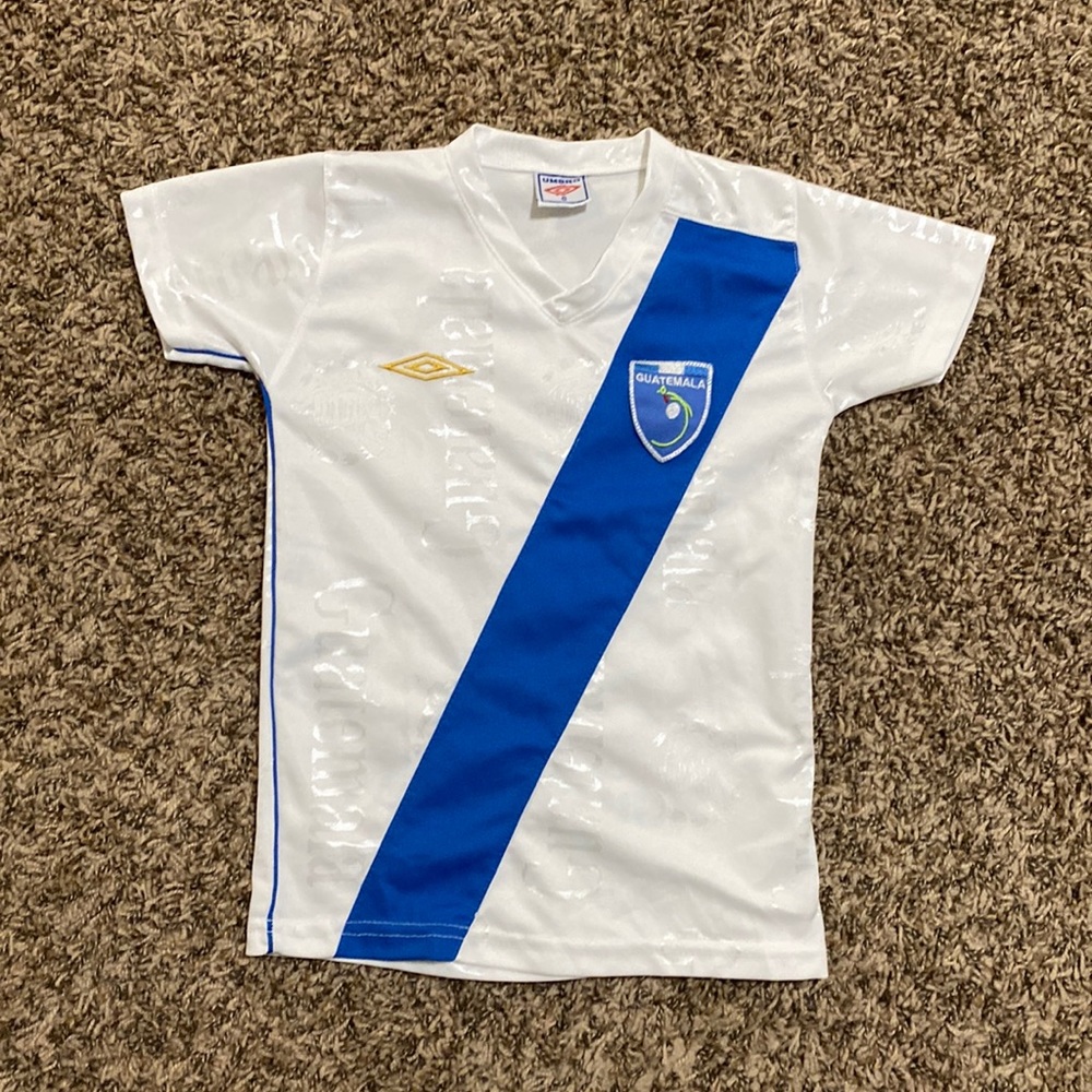 Vintage Guatemala Umbro Soccer Jersey Size Youth 6
